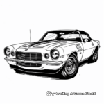 Camaro Convertible Coloring Pages 3