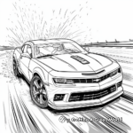 Camaro in Action: Race Track Coloring Pages 3