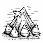 Candy Corn Mountain Coloring Pages 3