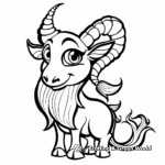 Capricorn and Other Zodiac Signs Combined Coloring Pages 2