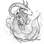 Capricorn and Other Zodiac Signs Combined Coloring Pages 4