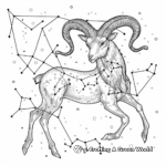 Capricorn Constellation Coloring Sheets 3