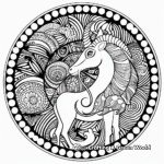 Capricorn Mandala Design Coloring Pages 4