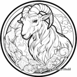 Capricorn With Earth Element: Coloring Pages 1