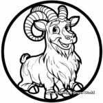 Capricorn With Earth Element: Coloring Pages 4