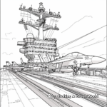 Carrier Flight Deck Coloring Pages 1