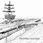 Carrier Flight Deck Coloring Pages 3