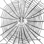 Cartoon Spider Web Coloring Pages for Kids 3