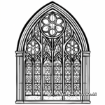 Cathedral Stained Glass Adult Coloring Pages 1