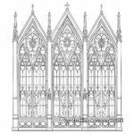 Cathedral Stained Glass Adult Coloring Pages 3