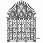 Cathedral Stained Glass Adult Coloring Pages 4