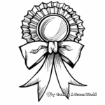 Celebratory Medal Ribbon Coloring Pages 3