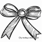 Celebratory Medal Ribbon Coloring Pages 4