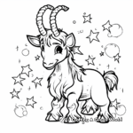 Celestial Capricorn Coloring Pages 4