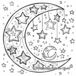 Celestial Dream Moon and Stars Coloring Pages 4