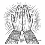 Celtic Praying Hands Coloring Pages 2
