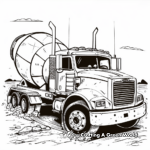 Cement Transport Truck Coloring Pages 1