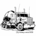 Cement Transport Truck Coloring Pages 2