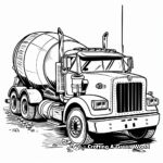 Cement Transport Truck Coloring Pages 3