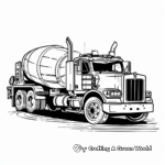 Cement Transport Truck Coloring Pages 4