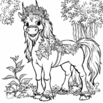 Centaur in Greek Mythology: Forest-Scene Coloring Pages 2