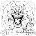Cerberus: Guardian of the Underworld Coloring Pages 2