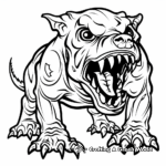 Cerberus: Guardian of the Underworld Coloring Pages 4