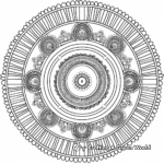 Chakra Mandala Coloring Pages for Mindfulness 4