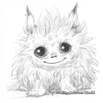Challenging Cute Fantasy Creature Coloring Pages 2