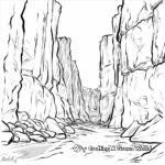 Challenging Mountain Passes of the Oregon Trail Coloring Pages 4