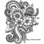 Challenging Paisley Animal Coloring Pages 2