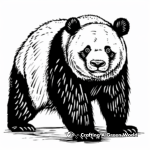 Challenging Panda Bear Coloring Pages 3