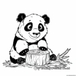 Challenging Panda Bear Coloring Pages 4