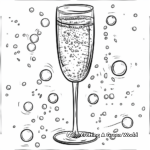 Champagne Bubbles Coloring Pages for Adults 2