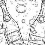 Champagne Bubbles Coloring Pages for Adults 4