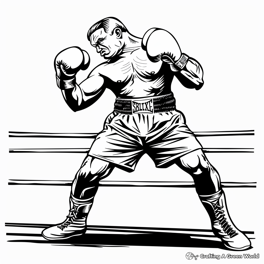Boxing Coloring Pages Free Printable Boxing Coloring Pages Free Printable