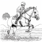 Champion Quarter Horse Competition Coloring Pages 2