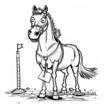 Champion Quarter Horse Competition Coloring Pages 3