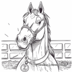 Champion Quarter Horse Competition Coloring Pages 4