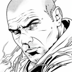 Character Portrait Coloring Pages from Fast and Furious 1