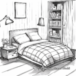 Charming Children's Bedroom Coloring Pages 3