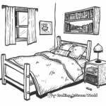 Charming Children's Bedroom Coloring Pages 4