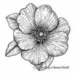 Charming Dot Flower Coloring Pages 4