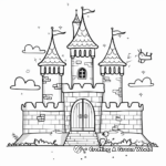 Charming Fairy Tale Castle Coloring Pages 2