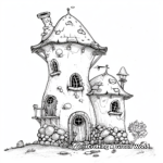 Charming Fairy Tale Castle Coloring Pages 4