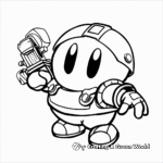 Charming Kirby Coloring Pages 4