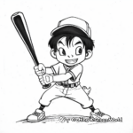 Charming Little Leaguer Baseball Coloring Pages 4