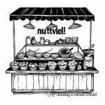 Charming Nutella Shop Coloring Pages 2