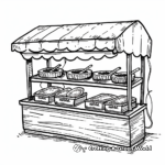 Charming Nutella Shop Coloring Pages 3