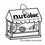 Charming Nutella Shop Coloring Pages 4